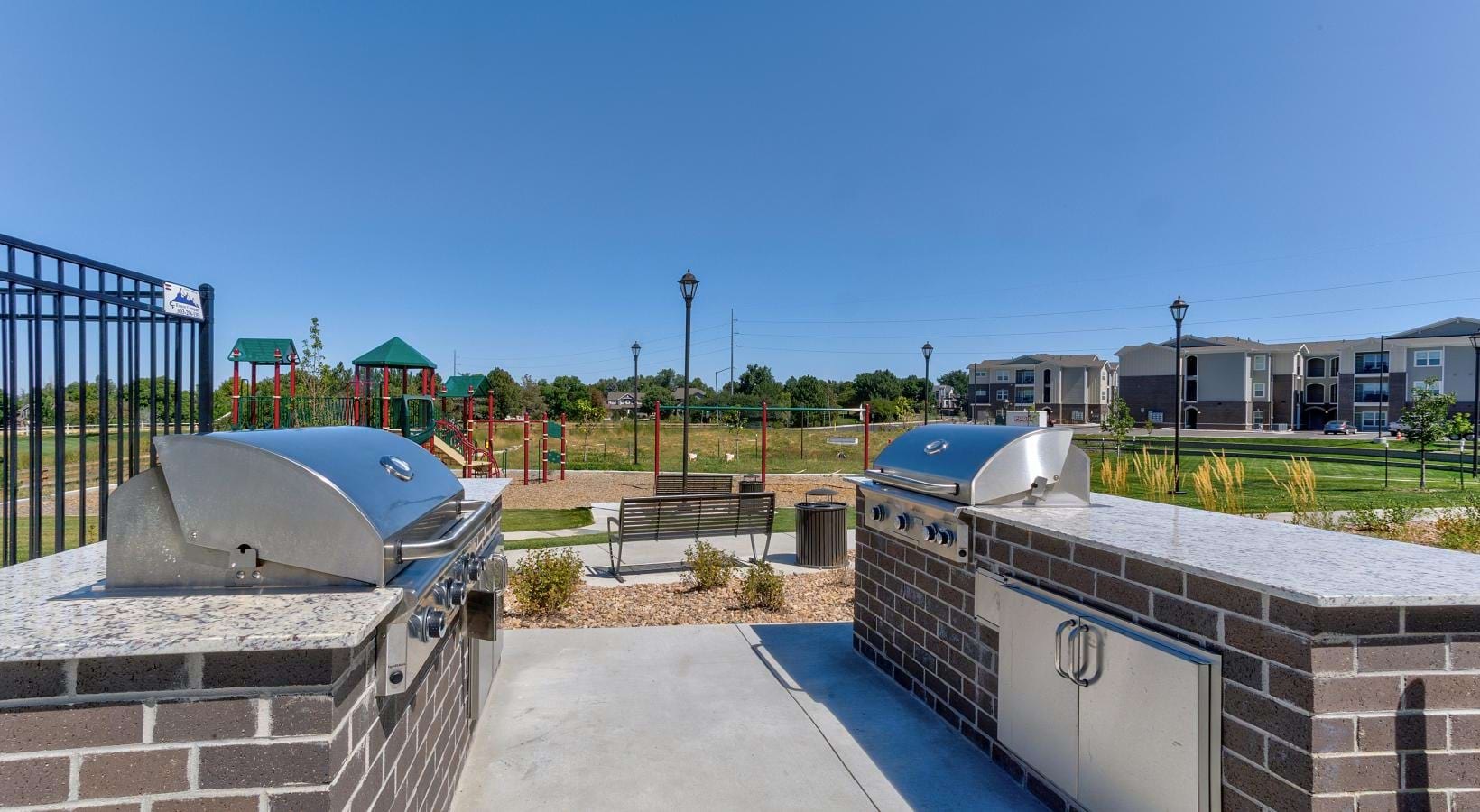 Quick access to state-of-the-art amenities a spacious grilling area
